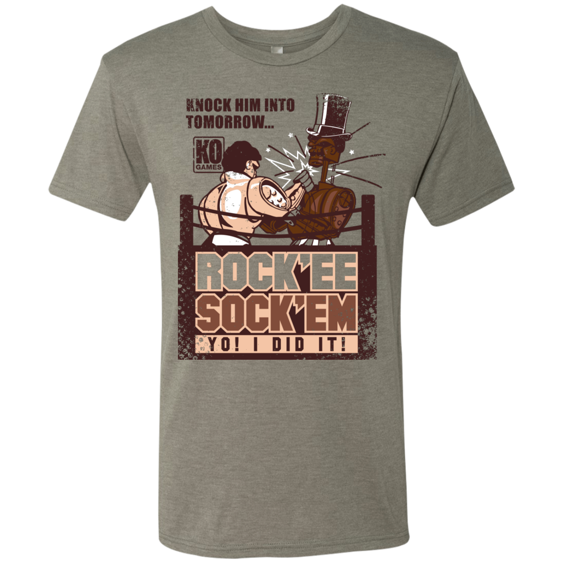 Rockee Sockem Men's Triblend T-Shirt