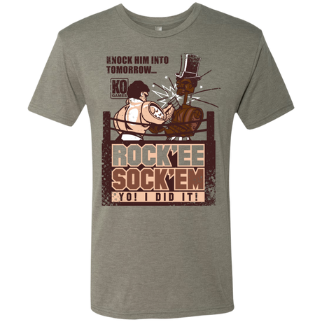 Rockee Sockem Men's Triblend T-Shirt