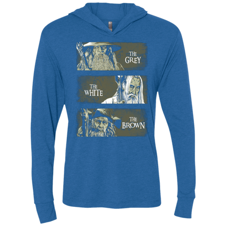 Wizards of Middle Earth Triblend Long Sleeve Hoodie Tee