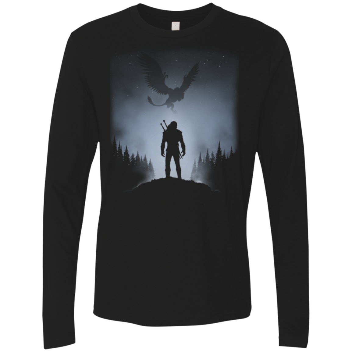 White Wolf Men's Premium Long Sleeve