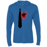 Butcher tie Triblend Long Sleeve Hoodie Tee