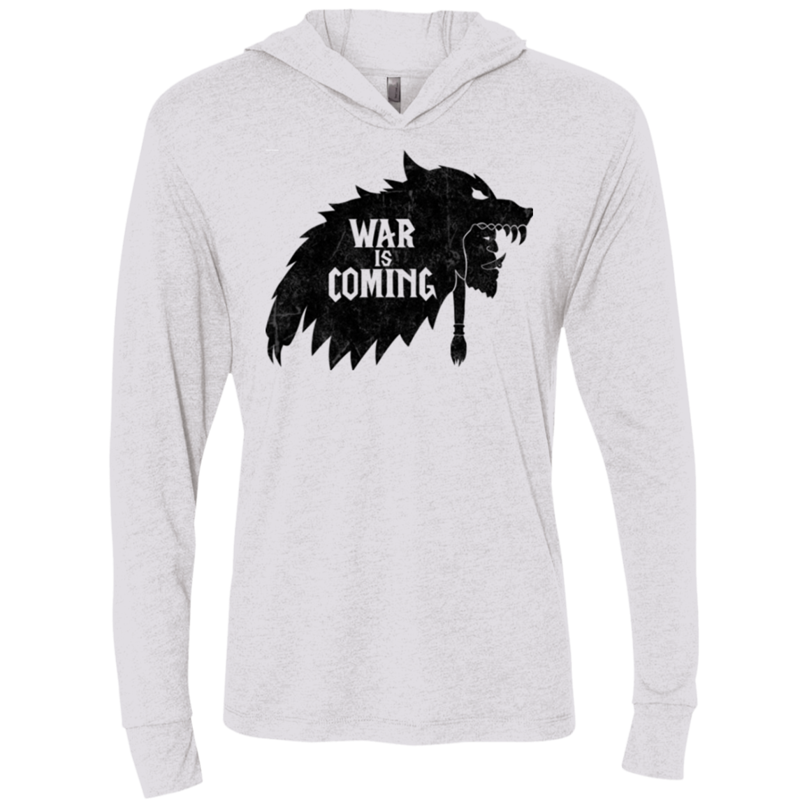 War is Coming Triblend Long Sleeve Hoodie Tee