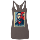 Yes Negan Women's Triblend Racerback Tank