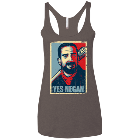 Yes Negan Women's Triblend Racerback Tank