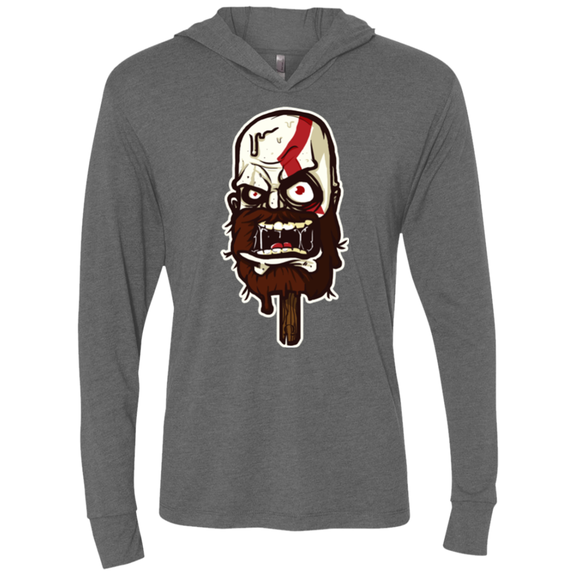 Greek Ice Cream Triblend Long Sleeve Hoodie Tee