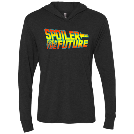 Spoiler from the future Triblend Long Sleeve Hoodie Tee