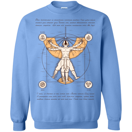 Vitruvian Aang (1) Crewneck Sweatshirt