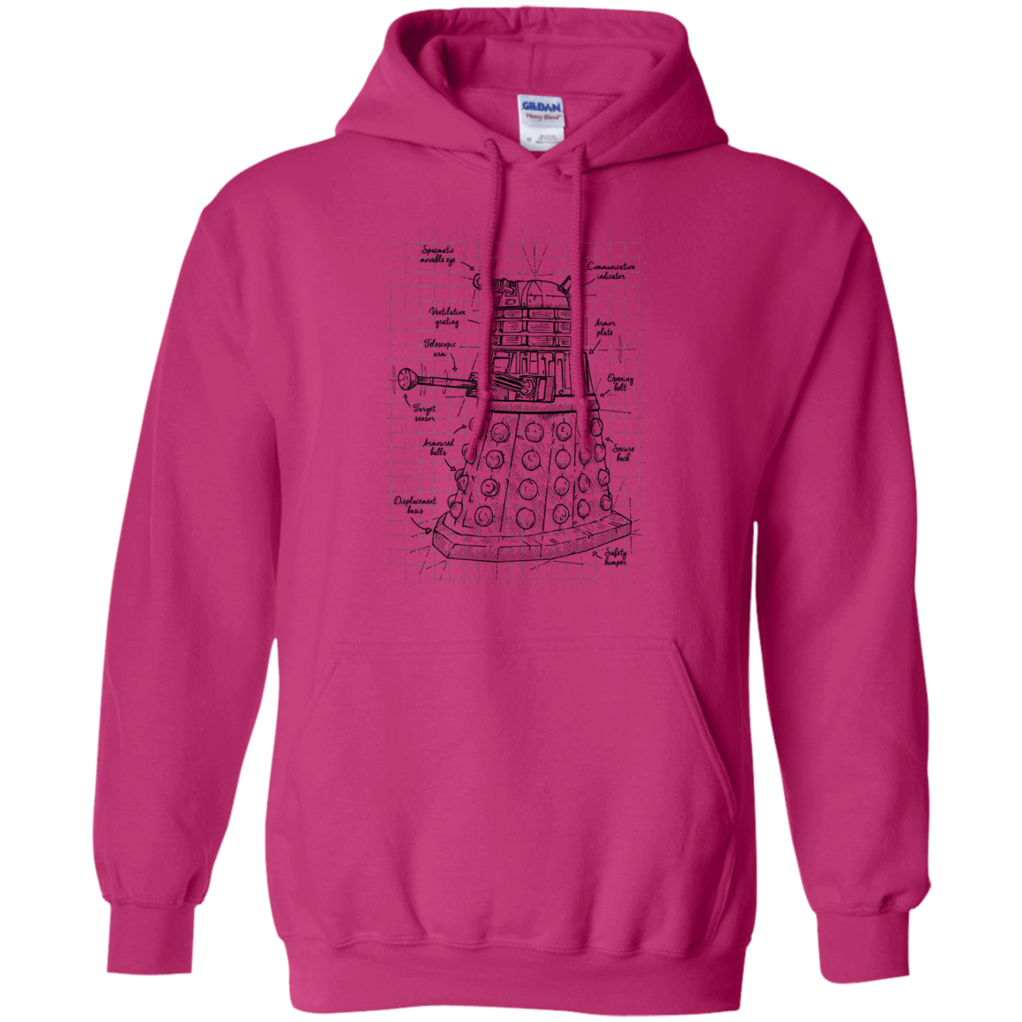 Dalek Plan Pullover Hoodie