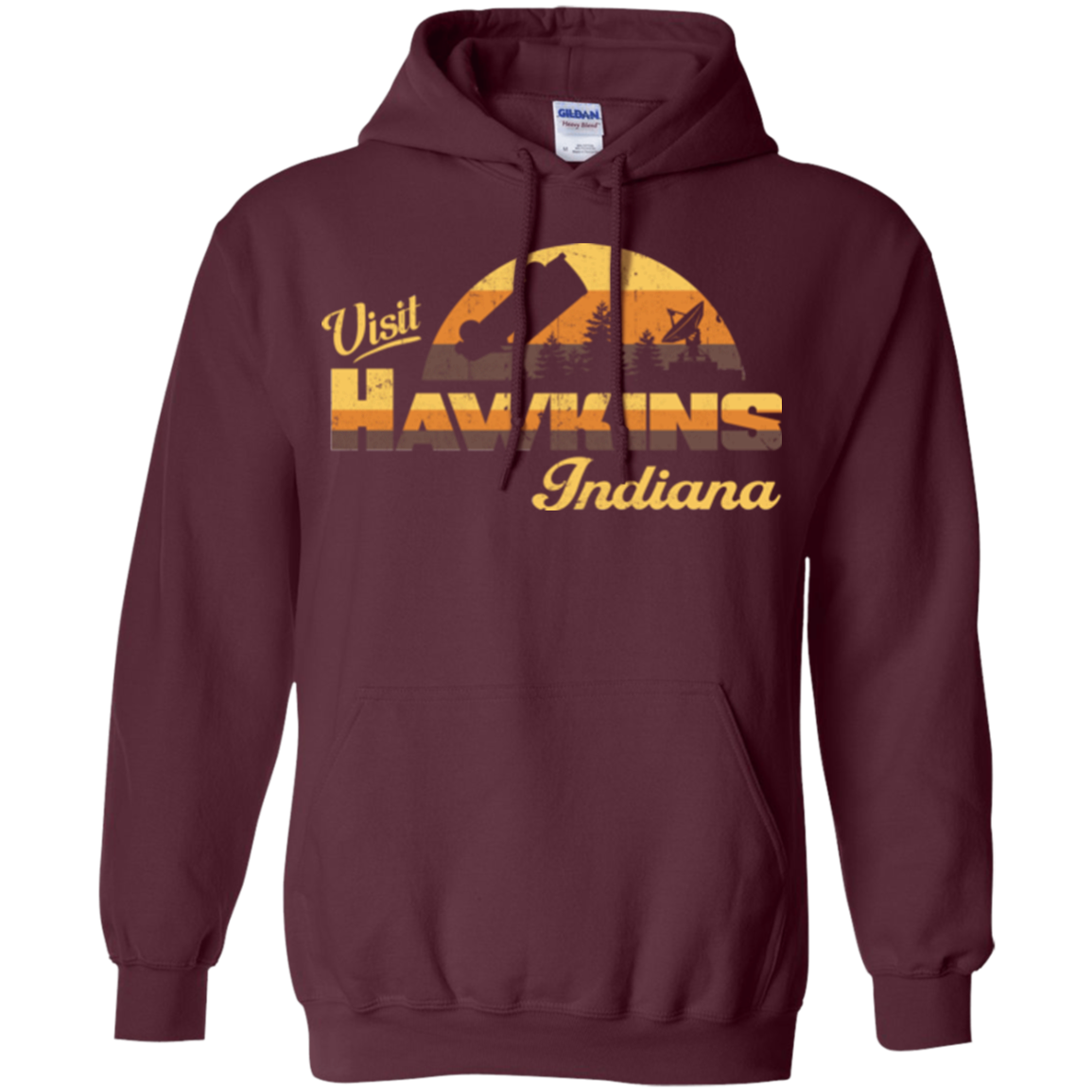 Visit Hawkins Pullover Hoodie