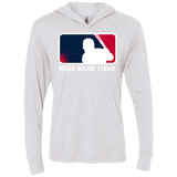 Negan Mayor League Triblend Long Sleeve Hoodie Tee