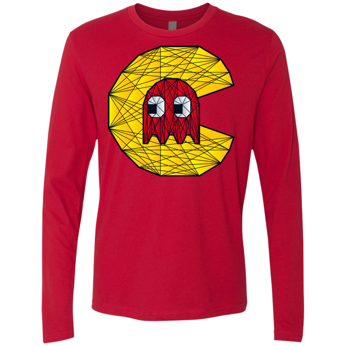 Poly Pac Man Men's Premium Long Sleeve