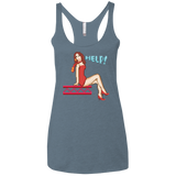 Pixel Pinup Pauline Women's Triblend Racerback Tank