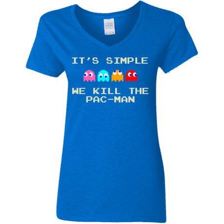 Pacmanok Women's V-Neck T-Shirt