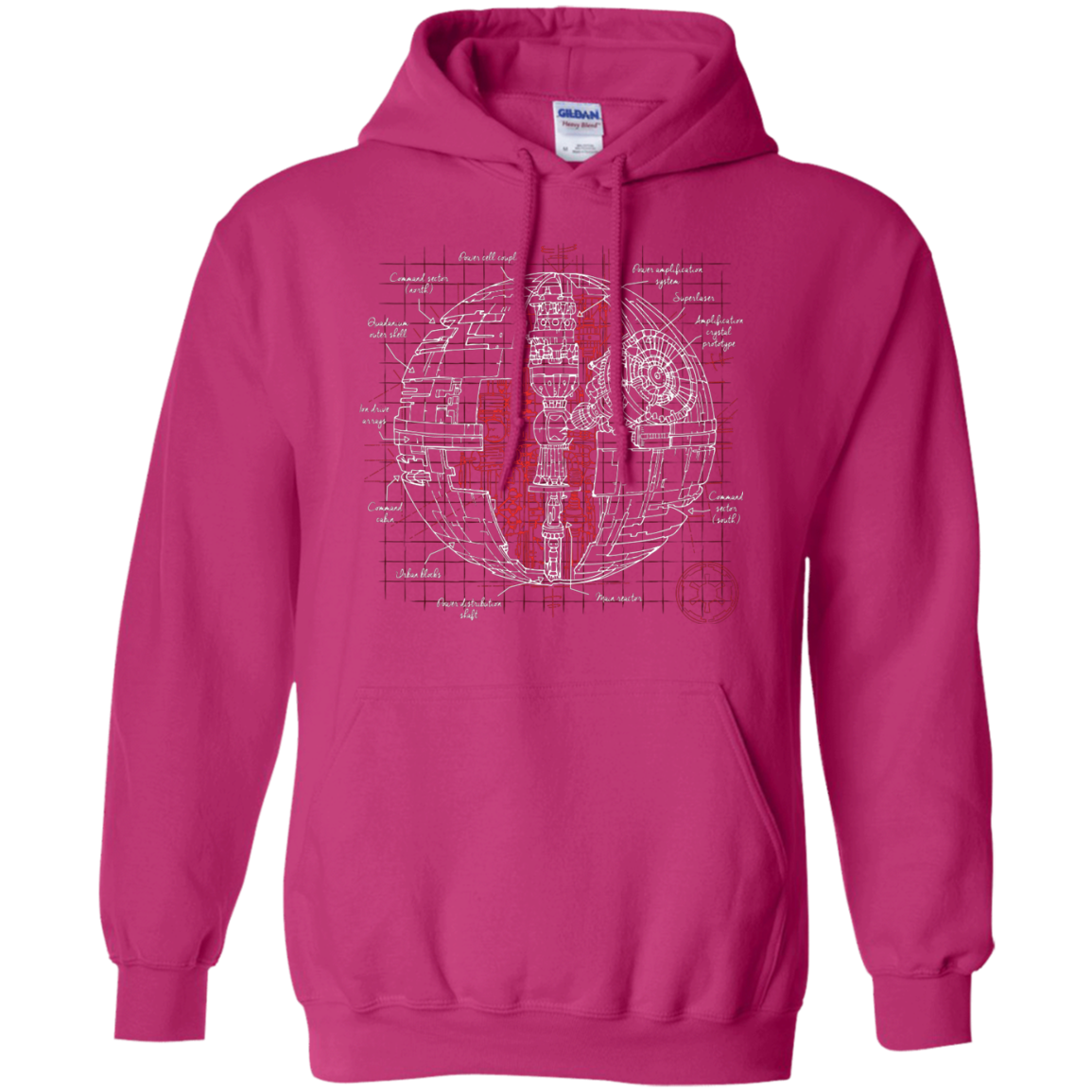 Death Star Plan Pullover Hoodie