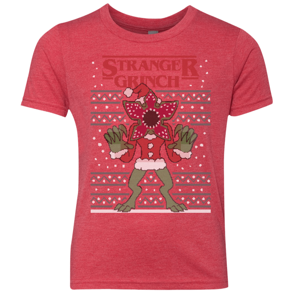 Stranger Grinch Youth Triblend T-Shirt