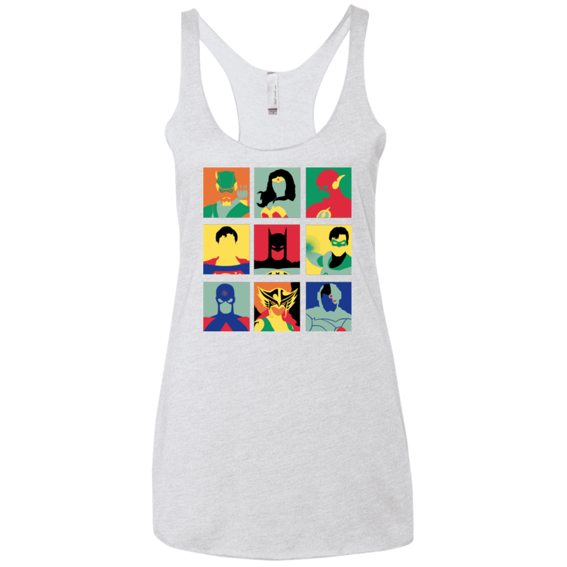 Justice Pop Women's Triblend Racerback Tank