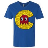 Poly Pac Man Men's Premium V-Neck