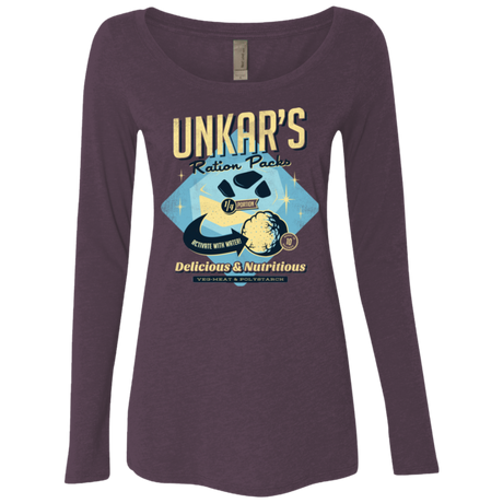 Unkars Ration Packs Women's Triblend Long Sleeve Shirt