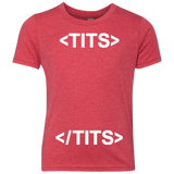 Tits Youth Triblend T-Shirt