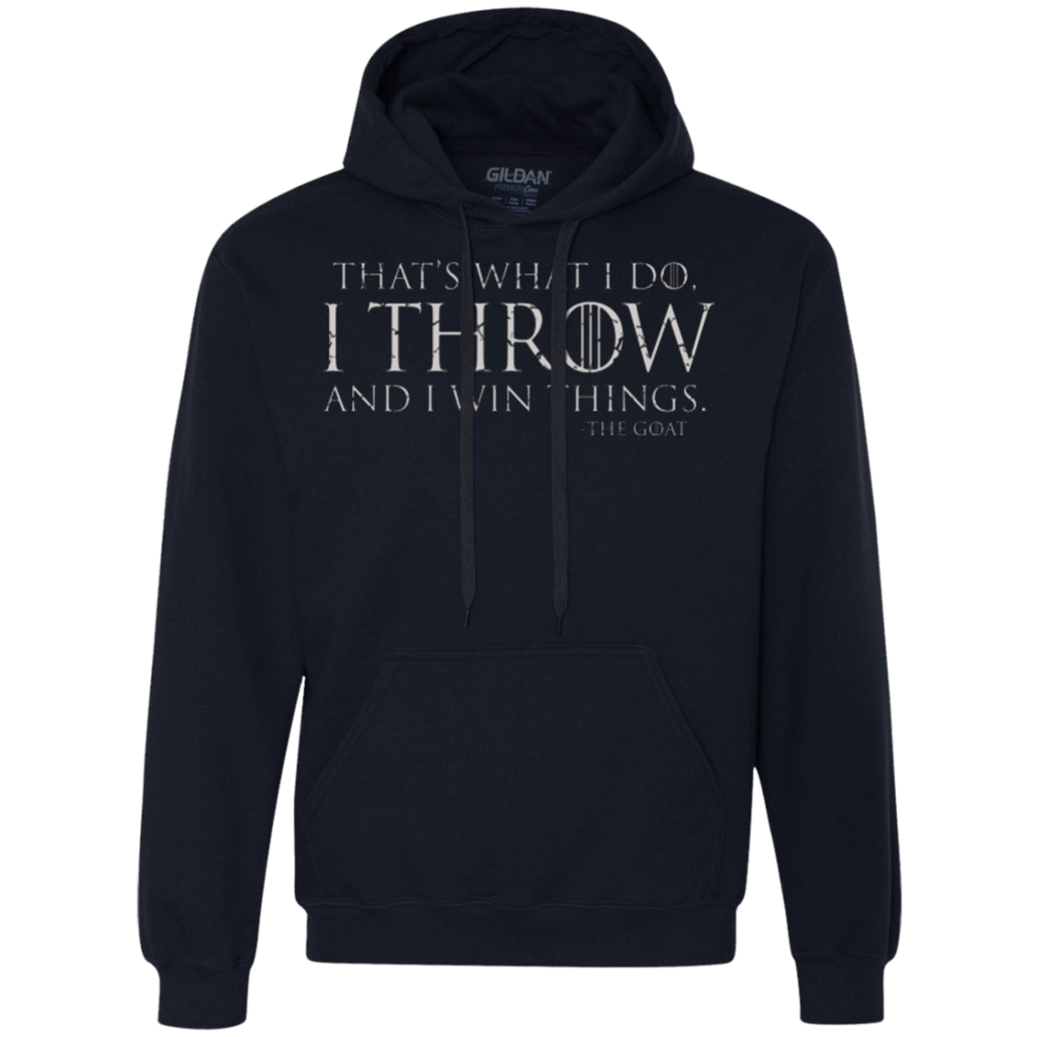 I Throw Premium Fleece Hoodie