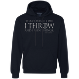 I Throw Premium Fleece Hoodie