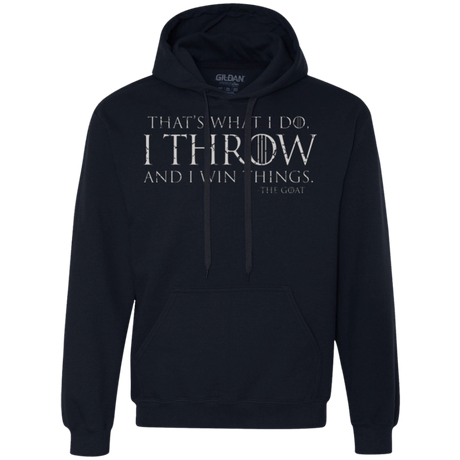 I Throw Premium Fleece Hoodie