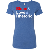 Blood Love Rhetoric Women's Triblend T-Shirt