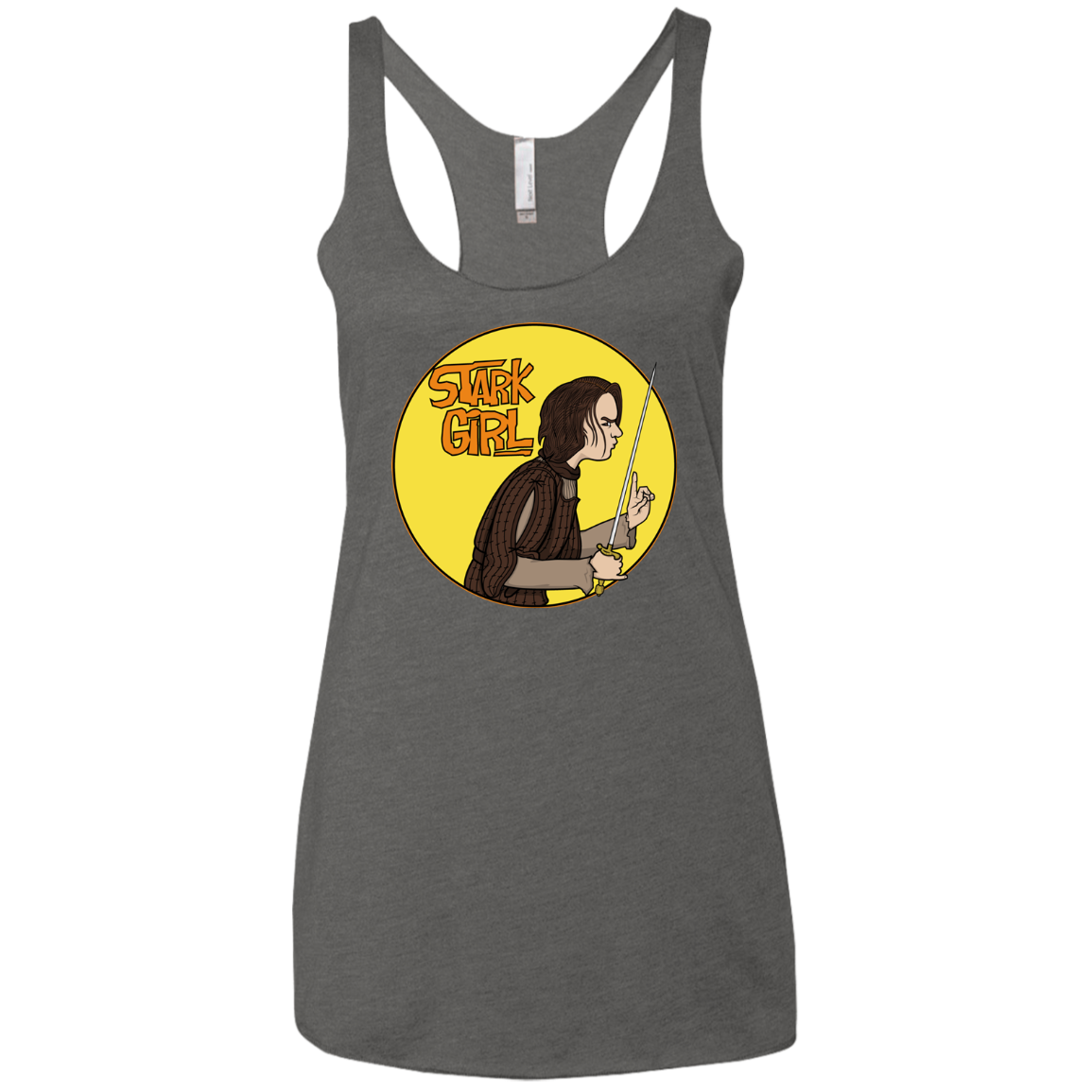 Stark girl Women's Triblend Racerback Tank