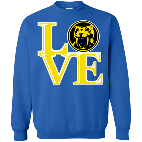 Yellow Ranger LOVE Crewneck Sweatshirt