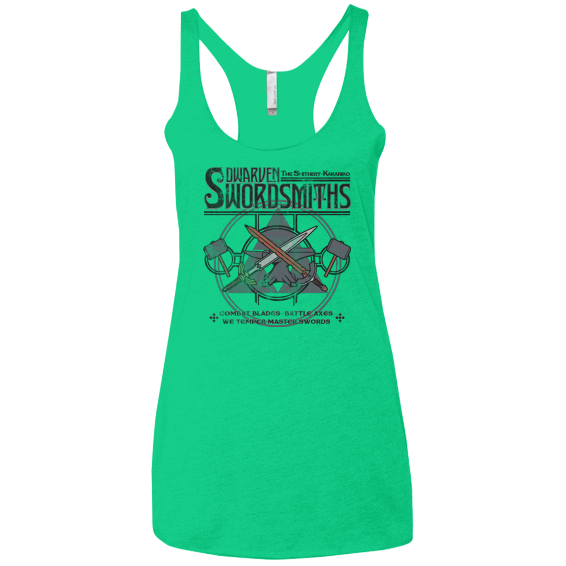Dwarven Swordsmiths Women's Triblend Racerback Tank