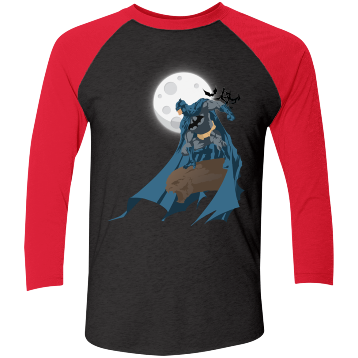 Batman Men's Triblend 3/4 Sleeve