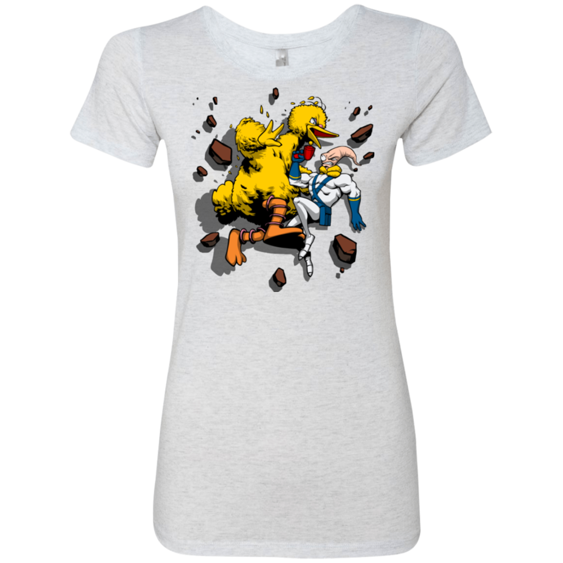 Big Bird and Worm Women's Triblend T-Shirt