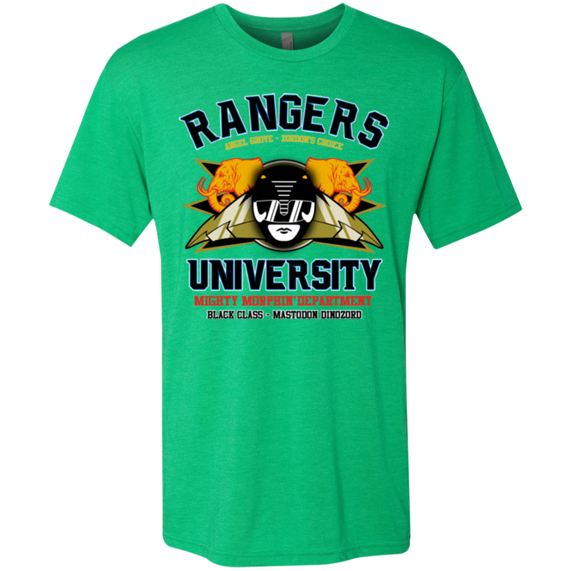 Rangers U Black Ranger Men's Triblend T-Shirt