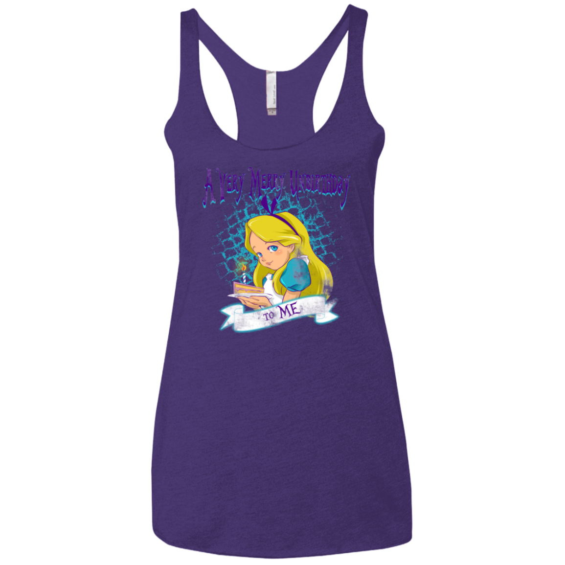 A Very Merry Un-Birthday Women's Triblend Racerback Tank