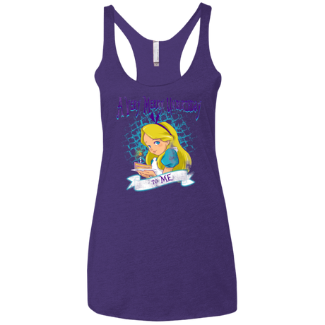 A Very Merry Un-Birthday Women's Triblend Racerback Tank