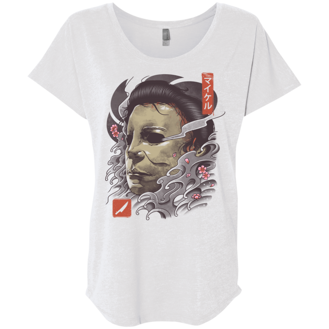 Oni Slasher Mask Triblend Dolman Sleeve