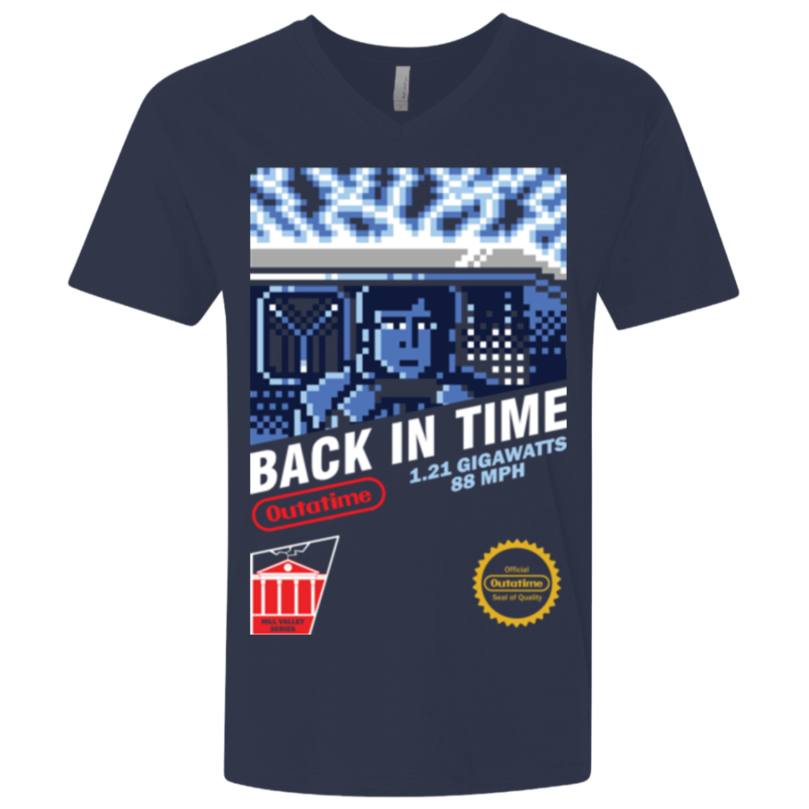 Back In Time Men's Premium V-Neck