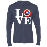 Captain's Love Triblend Long Sleeve Hoodie Tee