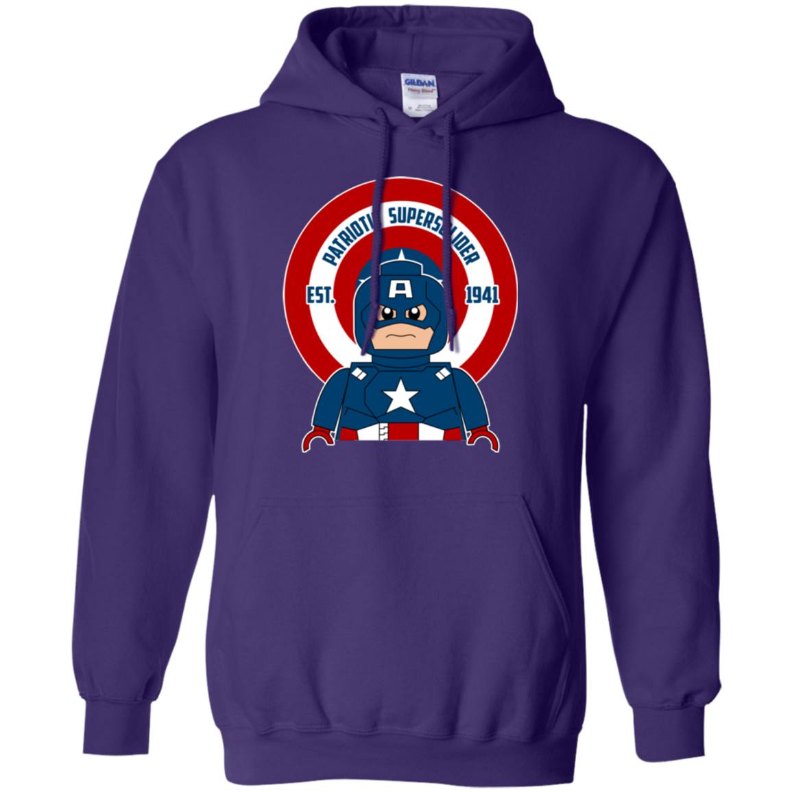 Patriotic Supersoldier Pullover Hoodie