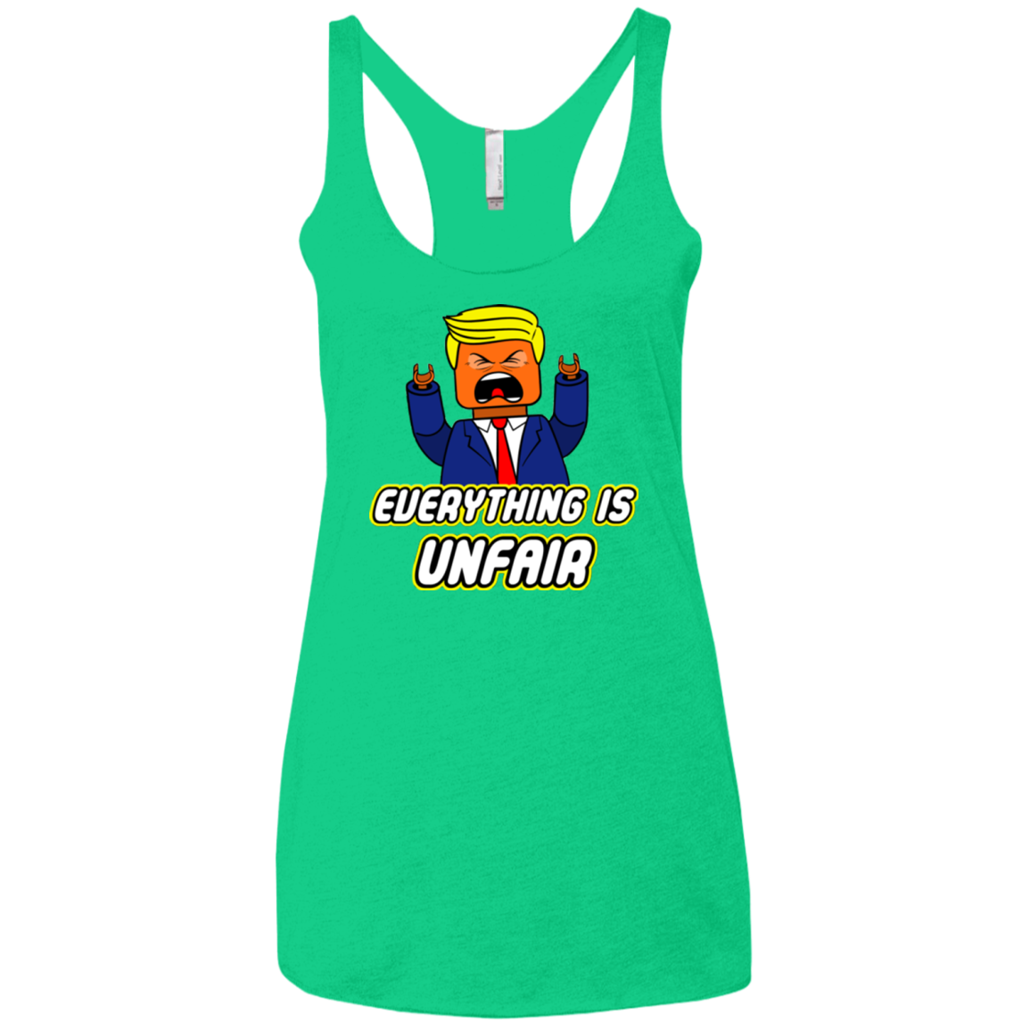 Everything Is Unfair Women's Triblend Racerback Tank