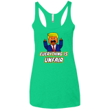Everything Is Unfair Women's Triblend Racerback Tank