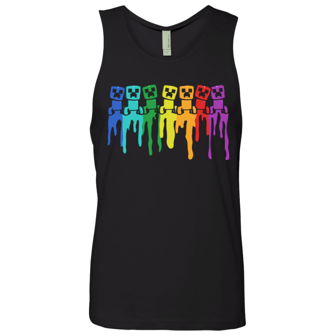 Rainbow Creeps Men's Premium Tank Top