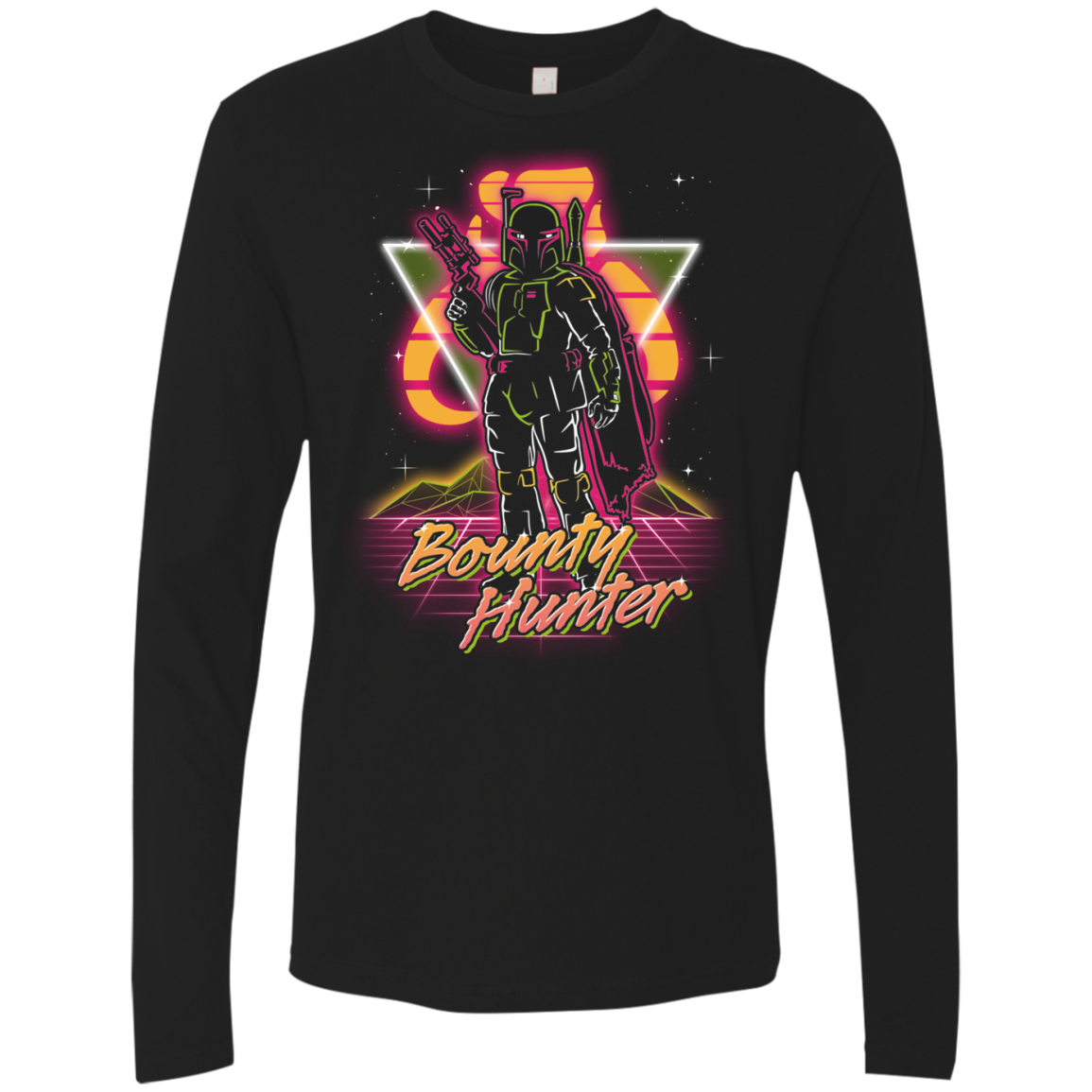 Retro Bounty Hunter Men's Premium Long Sleeve