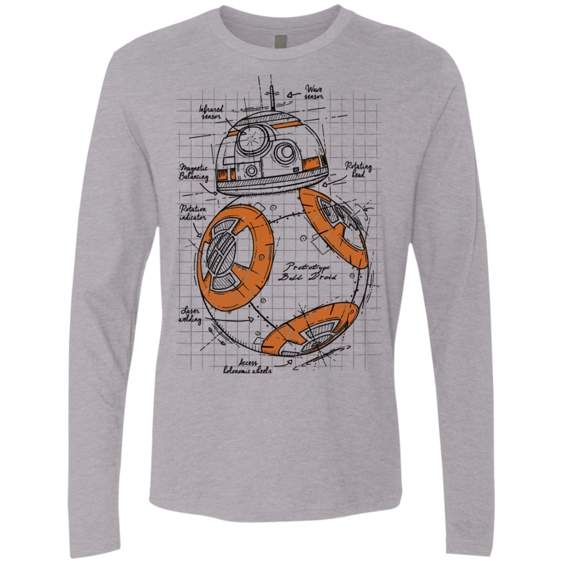 BB-8 Plan Men's Premium Long Sleeve