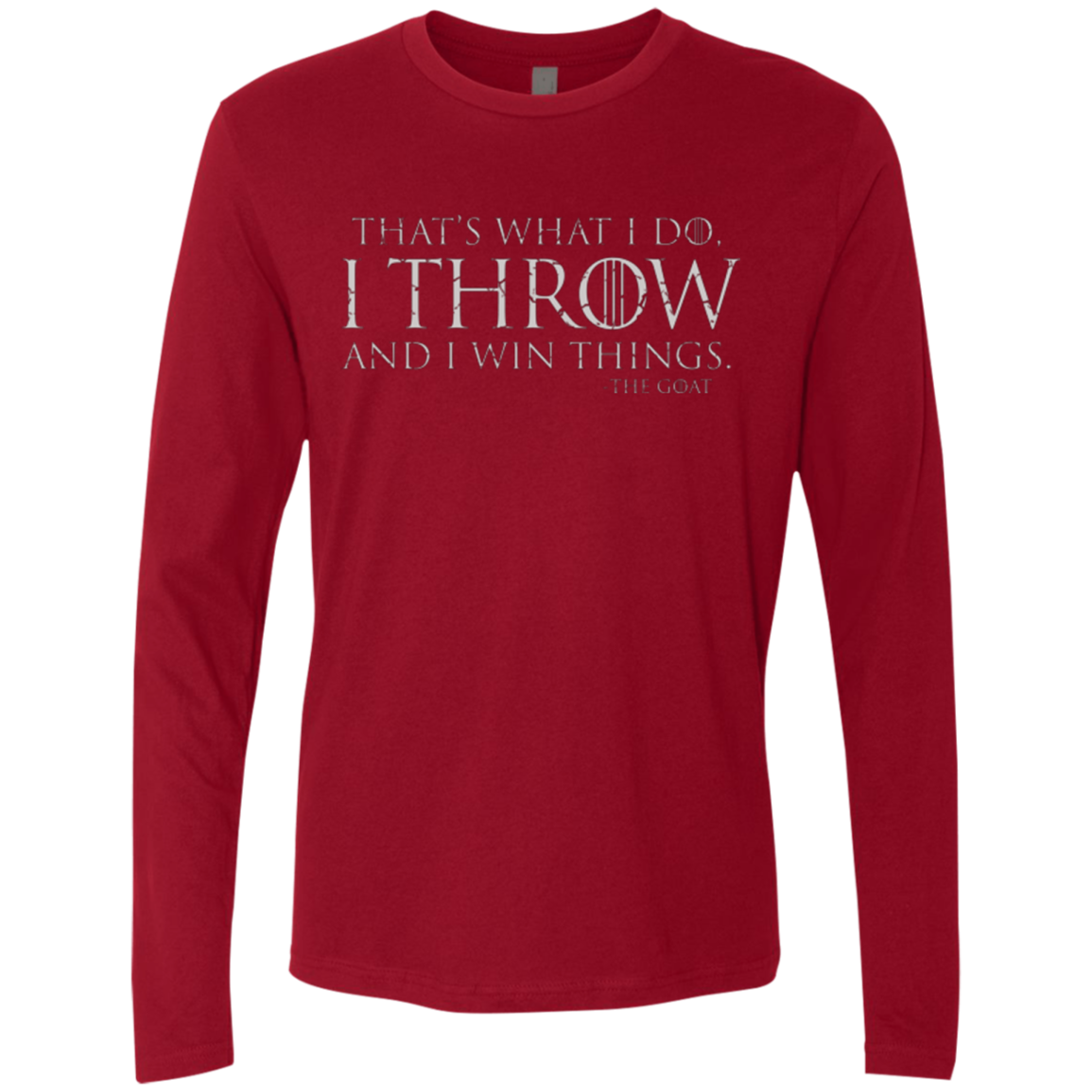 I Throw Men's Premium Long Sleeve