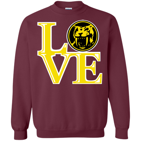 Yellow Ranger LOVE Crewneck Sweatshirt