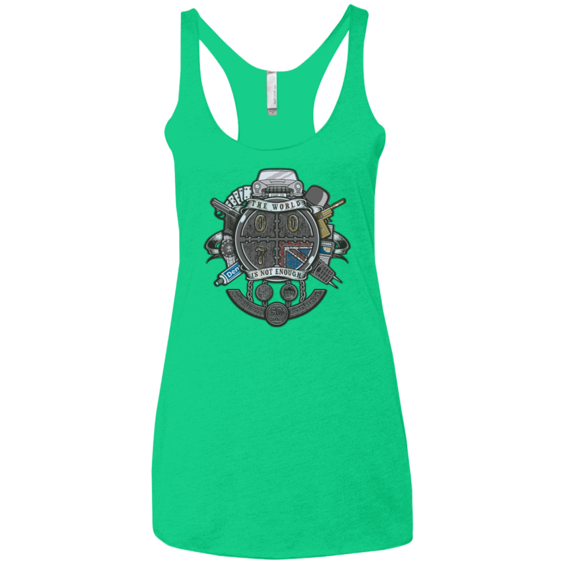 British Spy Crest Women's Triblend Racerback Tank