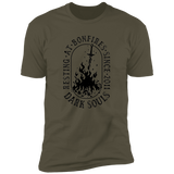 Resting at Bonfires Men's Premium T-Shirt