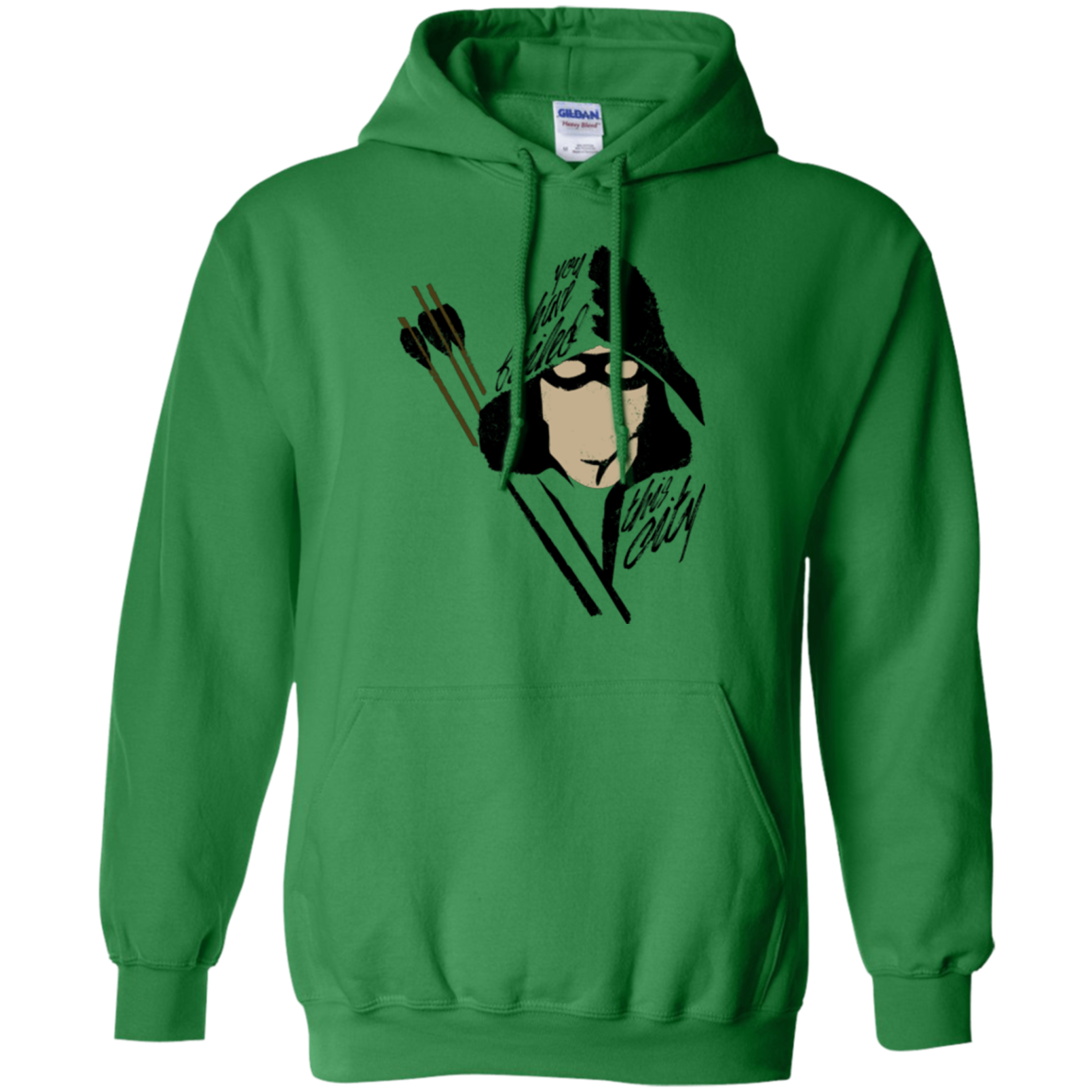 Green Archer Pullover Hoodie