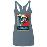 Sugar Powerpuff Women's Triblend Racerback Tank